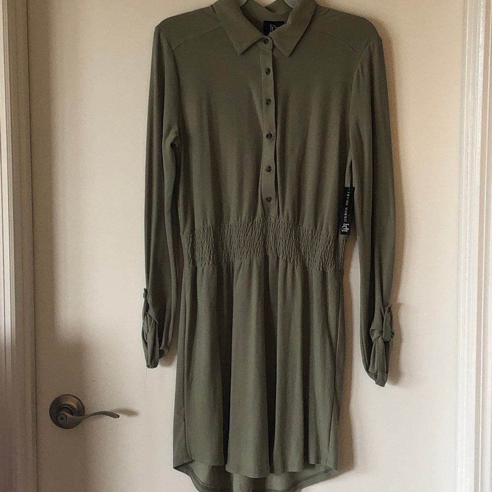 Olive Green Mini Dress by Derek Heart